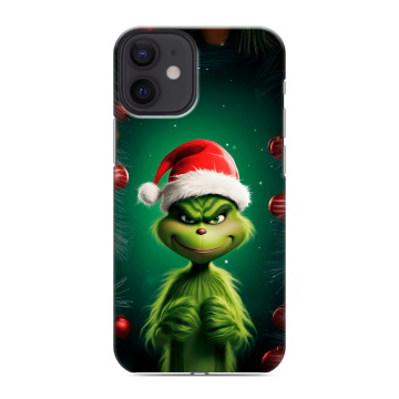 Силиконовый чехол на Iphone 12 Mini с принтом Гринч Новый год Рождество Силиконовый чехол на Iphone 12 Mini с принтом Гринч Новый год Рождество