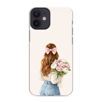 Силиконовый чехол на Iphone 12 Mini с принтом женский Силиконовый чехол на Iphone 12 Mini с принтом женский