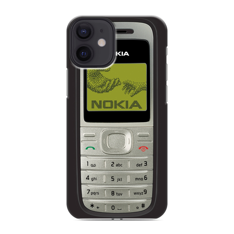 Силиконовый чехол на Iphone 12 Mini с принтом Ретро Нокия Силиконовый чехол на Iphone 12 Mini с принтом Ретро Нокия