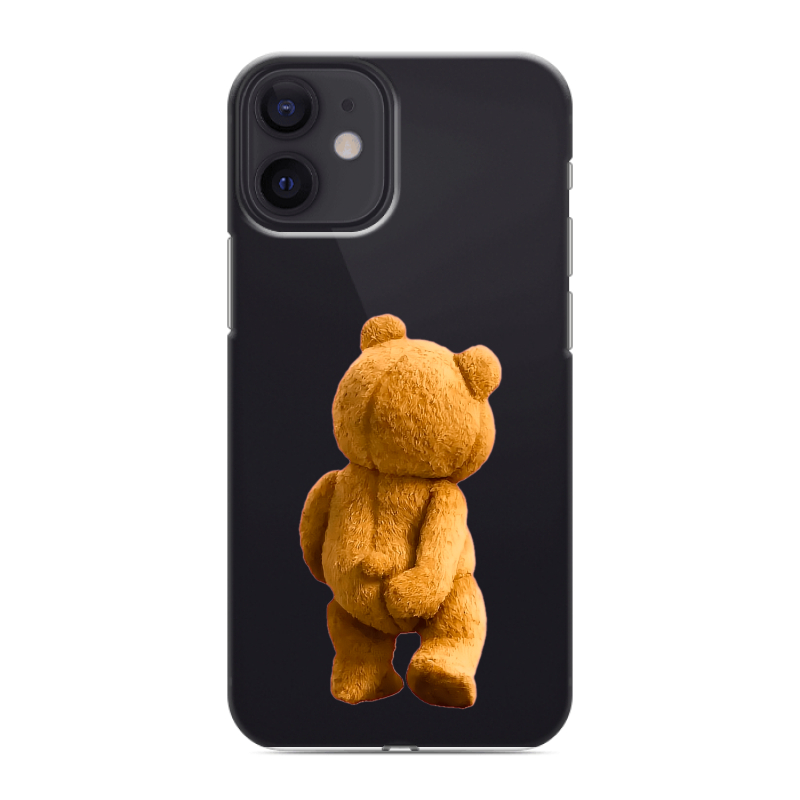 Силиконовый чехол на Iphone 12 Mini с принтом Медведь Силиконовый чехол на Iphone 12 Mini с принтом Медведь