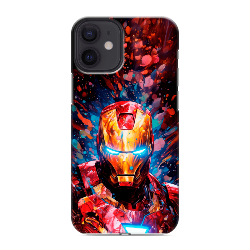 Силиконовый чехол на Iphone 12 Mini с принтом Железный человек Ironman Силиконовый чехол на Iphone 12 Mini с принтом Железный человек Ironman