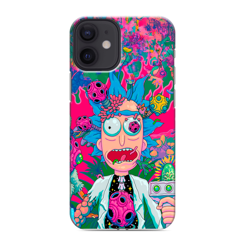 Силиконовый чехол на Iphone 12 Mini с принтом Рик и Морти Rick Morty Силиконовый чехол на Iphone 12 Mini с принтом Рик и Морти Rick Morty