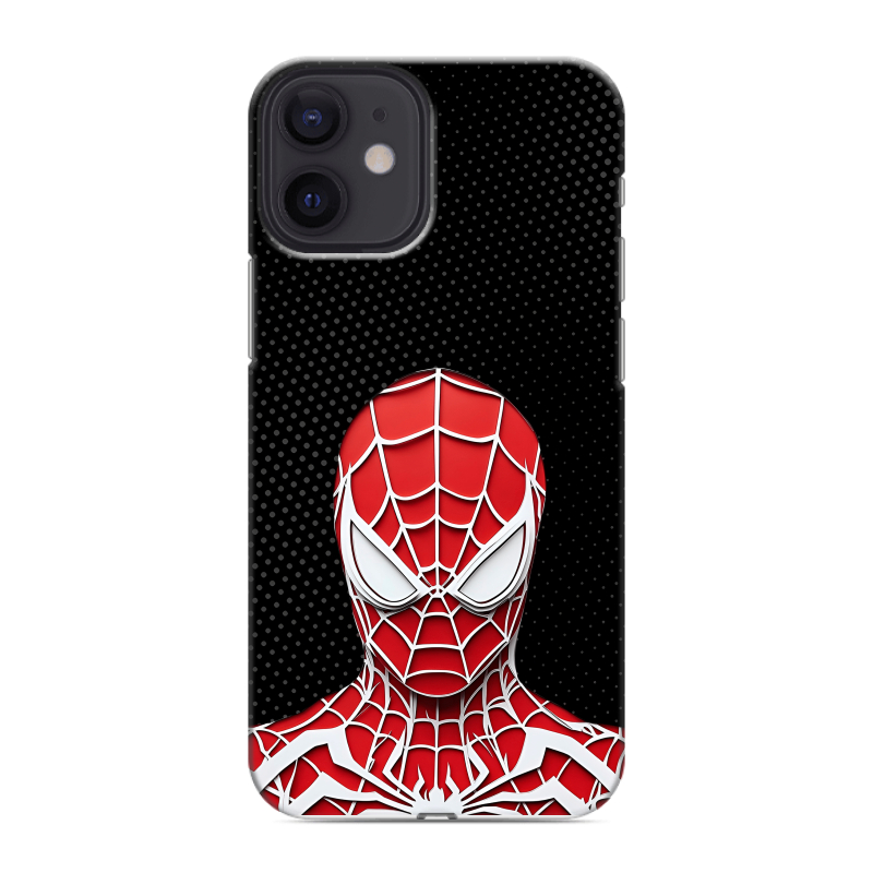 Силиконовый чехол на Iphone 12 Mini с принтом человек паук spiderman Силиконовый чехол на Iphone 12 Mini с принтом человек паук spiderman