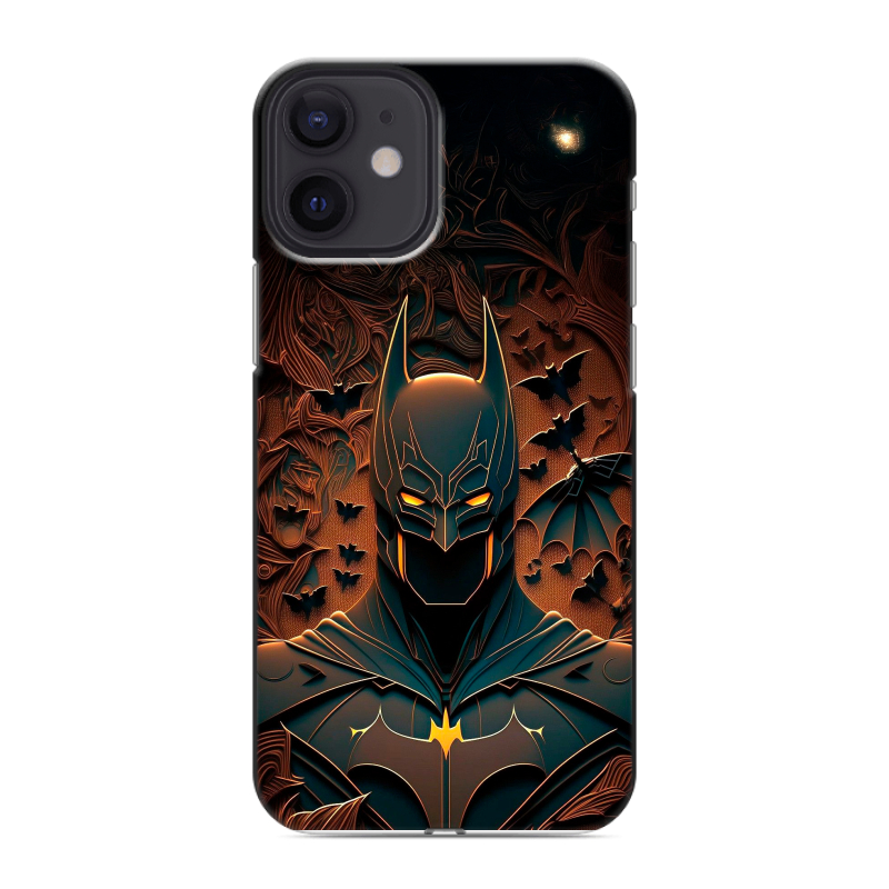 Силиконовый противоударный чехол на Iphone 12 Mini с принтом Batman Бэтмен Силиконовый противоударный чехол на Iphone 12 Mini с принтом Batman Бэтмен