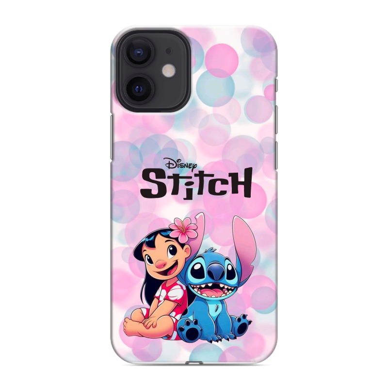 Силиконовый чехол на Iphone 12 Mini с принтом Лило и Стич Силиконовый чехол на Iphone 12 Mini с принтом Лило и Стич