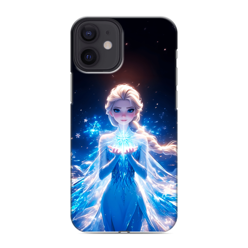 Силиконовый чехол на Iphone 12 Mini с принтом Холодное сердце Frozen Силиконовый чехол на Iphone 12 Mini с принтом Холодное сердце Frozen