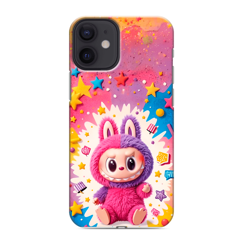 Силиконовый чехол на Iphone 12 Mini с принтом Labubu Лабубу Силиконовый чехол на Iphone 12 Mini с принтом Labubu Лабубу