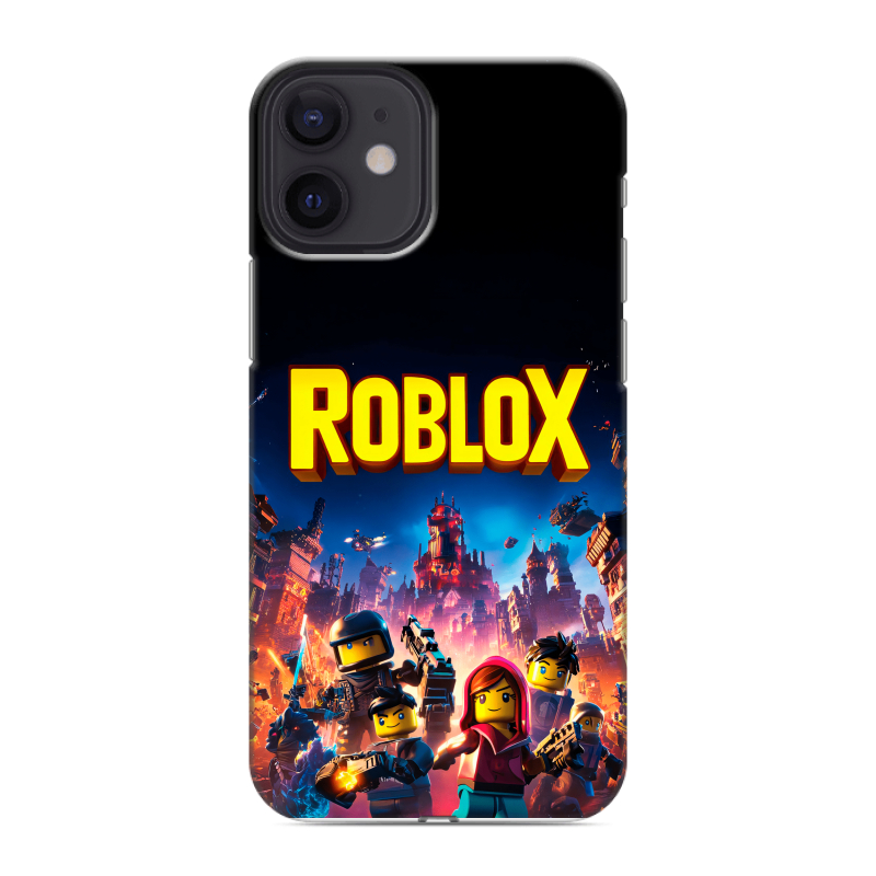 Силиконовый противоударный чехол на Iphone 12 Mini с принтом Roblox Роблокс Силиконовый противоударный чехол на Iphone 12 Mini с принтом Roblox Роблокс