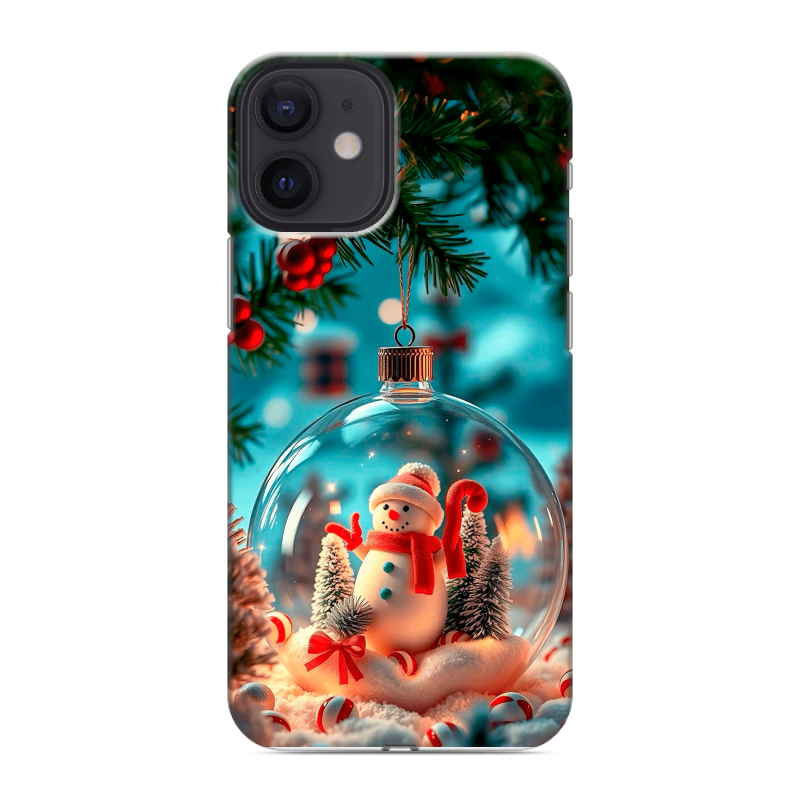 Силиконовый чехол на Iphone 12 Mini с принтом Новый год Силиконовый чехол на Iphone 12 Mini с принтом Новый год