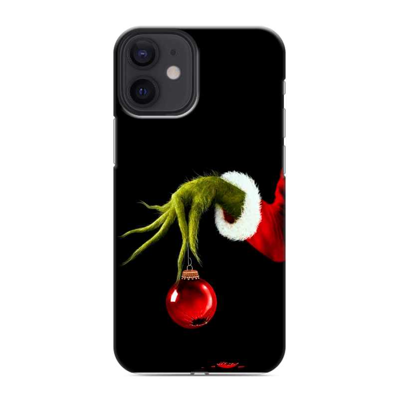 Силиконовый чехол на Iphone 12 Mini с принтом Новый год Гринч Силиконовый чехол на Iphone 12 Mini с принтом Новый год Гринч