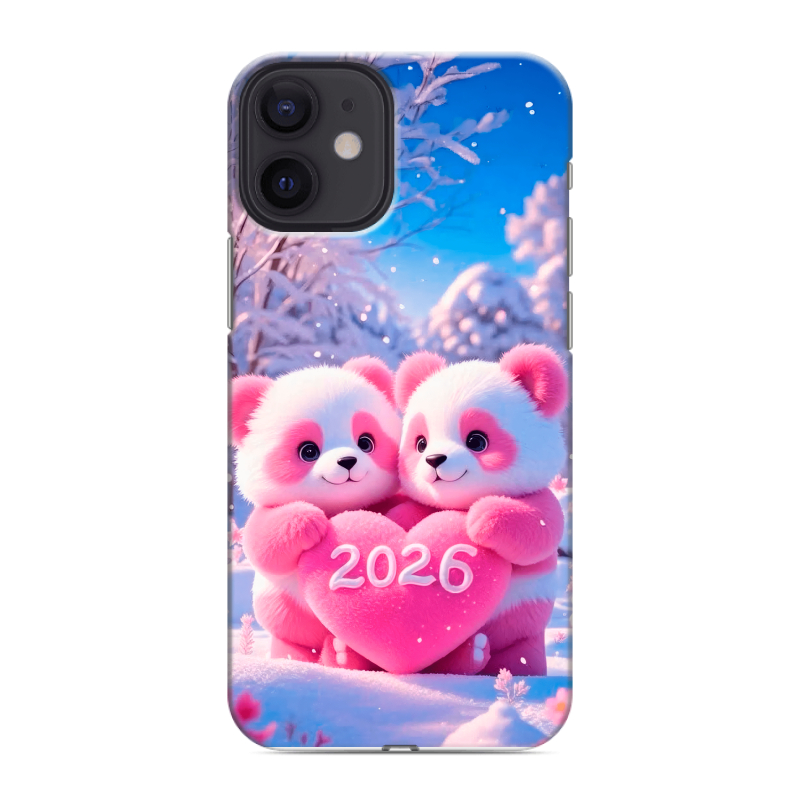 Силиконовый чехол на Iphone 12 Mini с принтом Новый год Силиконовый чехол на Iphone 12 Mini с принтом Новый год
