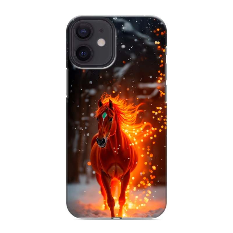 Силиконовый чехол на Iphone 12 Mini с принтом Новый год Силиконовый чехол на Iphone 12 Mini с принтом Новый год