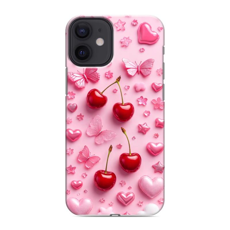 Силиконовый чехол на Iphone 12 Mini с принтом для девочек Силиконовый чехол на Iphone 12 Mini с принтом для девочек