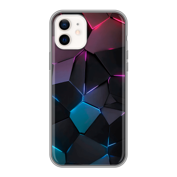 Силиконовый чехол на Iphone 12 с принтом Геометрия неона Силиконовый чехол на Iphone 12 с принтом Геометрия неона