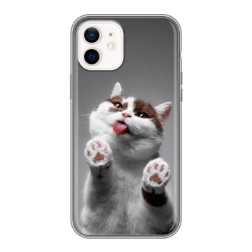 Силиконовый чехол на Iphone 12 с принтом Коты Силиконовый чехол на Iphone 12 с принтом Коты