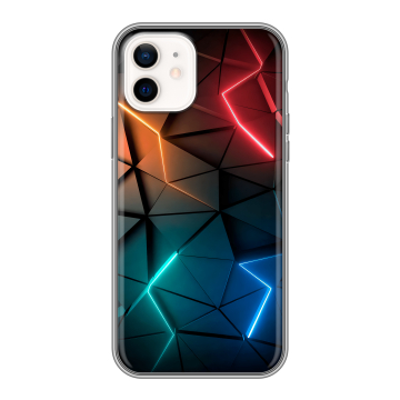 Силиконовый чехол на Iphone 12 с принтом Абстракция неон Силиконовый чехол на Iphone 12 с принтом Абстракция неон