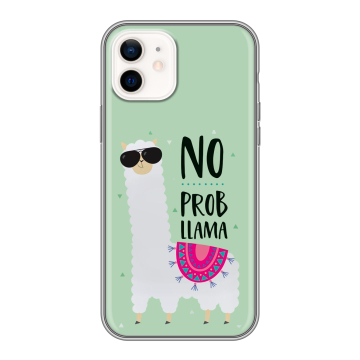 Силиконовый чехол на Iphone 12 с принтом Лама Силиконовый чехол на Iphone 12 с принтом Лама