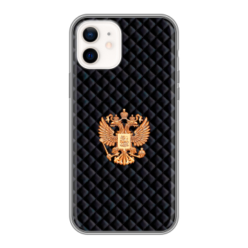 Силиконовый чехол на Iphone 12 с принтом Герб России принт Силиконовый чехол на Iphone 12 с принтом Герб России принт