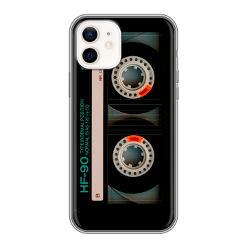 Силиконовый чехол на Iphone 12 с принтом Кассета Силиконовый чехол на Iphone 12 с принтом Кассета
