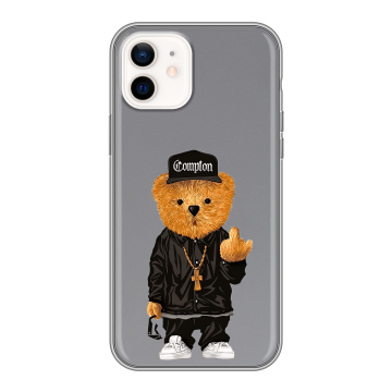 Силиконовый чехол на Iphone 12 с принтом Мишка Силиконовый чехол на Iphone 12 с принтом Мишка