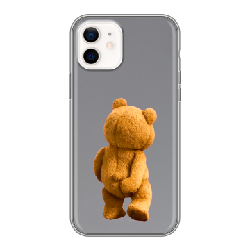 Силиконовый чехол на Iphone 12 с принтом Медведь Силиконовый чехол на Iphone 12 с принтом Медведь