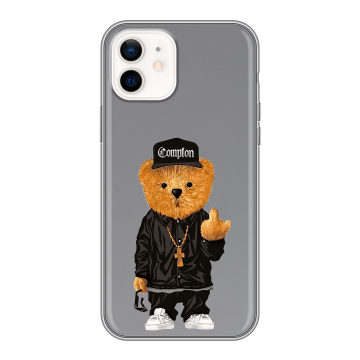 Силиконовый чехол на Iphone 12 с принтом Плюшевый медведь Силиконовый чехол на Iphone 12 с принтом Плюшевый медведь