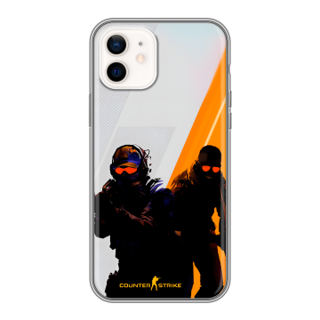 Силиконовый чехол на Iphone 12 с принтом Контер страйк Counter strike Силиконовый чехол на Iphone 12 с принтом Контер страйк Counter strike
