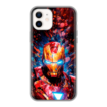 Силиконовый чехол на Iphone 12 с принтом Железный человек Ironman Силиконовый чехол на Iphone 12 с принтом Железный человек Ironman