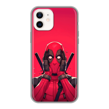 Силиконовый чехол на Iphone 12 с принтом Дедпул Deadpool Силиконовый чехол на Iphone 12 с принтом Дедпул Deadpool