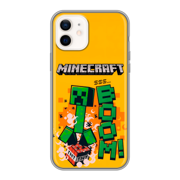 Силиконовый чехол на Iphone 12 с принтом Майнкрафт Minecraft Силиконовый чехол на Iphone 12 с принтом Майнкрафт Minecraft