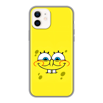 Силиконовый чехол на Iphone 12 с принтом спанчбоб спанч боб Силиконовый чехол на Iphone 12 с принтом спанчбоб спанч боб