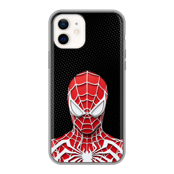Силиконовый чехол на Iphone 12 с принтом человек паук spiderman Силиконовый чехол на Iphone 12 с принтом человек паук spiderman
