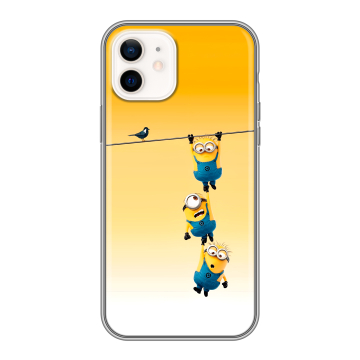 Силиконовый чехол на Iphone 12 с принтом Миньоны Силиконовый чехол на Iphone 12 с принтом Миньоны