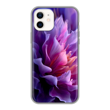 Силиконовый чехол на Iphone 12 с принтом женский цветы Силиконовый чехол на Iphone 12 с принтом женский цветы