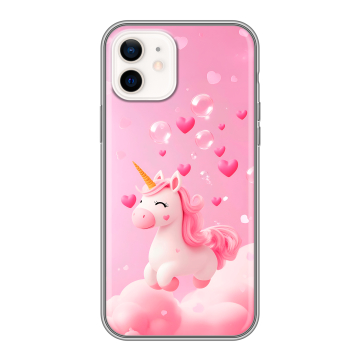 Силиконовый чехол на Iphone 12 с принтом Единорог Силиконовый чехол на Iphone 12 с принтом Единорог
