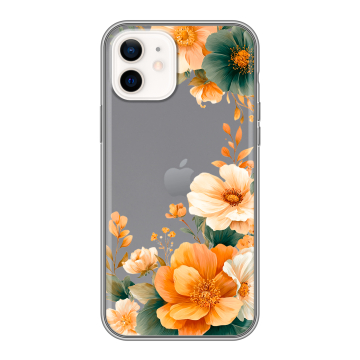 Силиконовый чехол на Iphone 12 с принтом Цветы принт