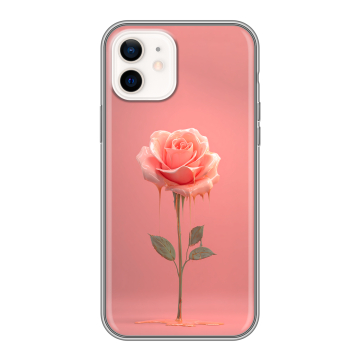 Силиконовый чехол на Iphone 12 с принтом Розовая роза