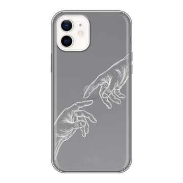 Силиконовый чехол на Iphone 12 с принтом Сотворение мира