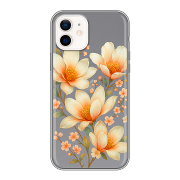 Силиконовый чехол на Iphone 12 с принтом Цветы