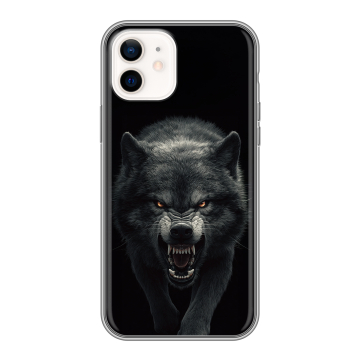 Силиконовый чехол на Iphone 12 с принтом Волк Силиконовый чехол на Iphone 12 с принтом Волк