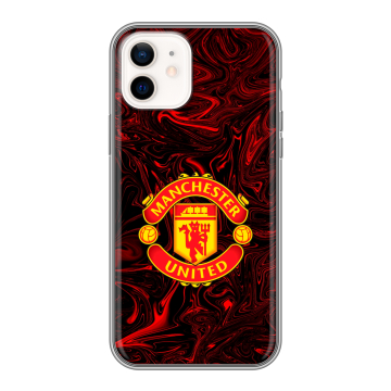 Силиконовый чехол на Iphone 12 с принтом Manchester United