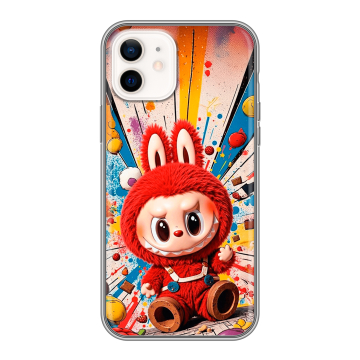 Силиконовый чехол на Iphone 12 с принтом Labubu Лабубу Силиконовый чехол на Iphone 12 с принтом Labubu Лабубу