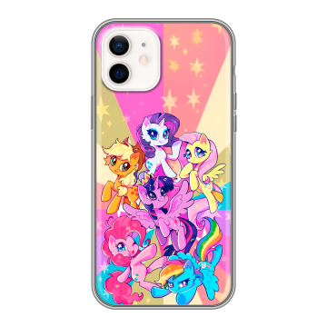 Силиконовый чехол на Iphone 12 с принтом My little pony Дружба чудо Силиконовый чехол на Iphone 12 с принтом My little pony Дружба чудо
