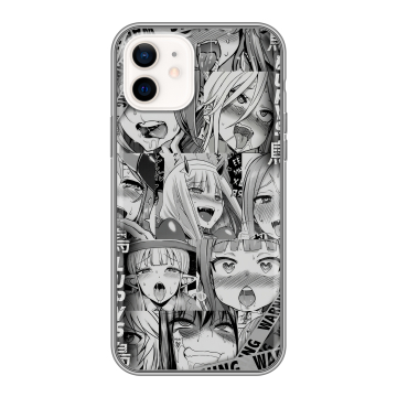 Силиконовый чехол на Iphone 12 с принтом Ahegao Ахегао Аниме