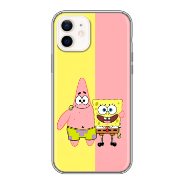 Силиконовый чехол на Iphone 12 с принтом Спанч боб Спанчбоб Силиконовый чехол на Iphone 12 с принтом Спанч боб Спанчбоб