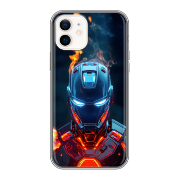 Силиконовый чехол на Iphone 12 с принтом IronMan Железный человек Силиконовый чехол на Iphone 12 с принтом IronMan Железный человек