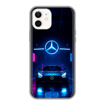 Силиконовый чехол на Iphone 12 с принтом Mercedes Мерседес Силиконовый чехол на Iphone 12 с принтом Mercedes Мерседес