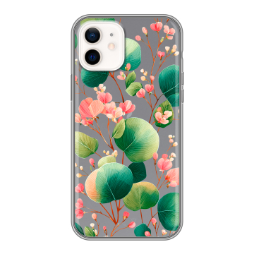 Силиконовый чехол на Iphone 12 с принтом женский