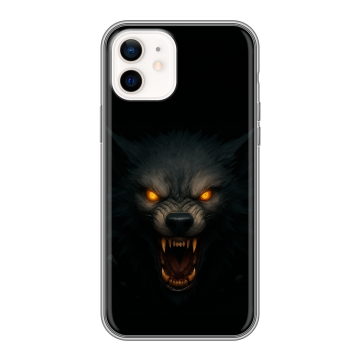 Силиконовый чехол на Iphone 12 с принтом Волк