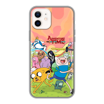 Силиконовый чехол на Iphone 12 с принтом Adventure time Время приключений